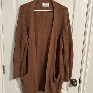 Old Navy Women's Tan Open-Front Cardigan